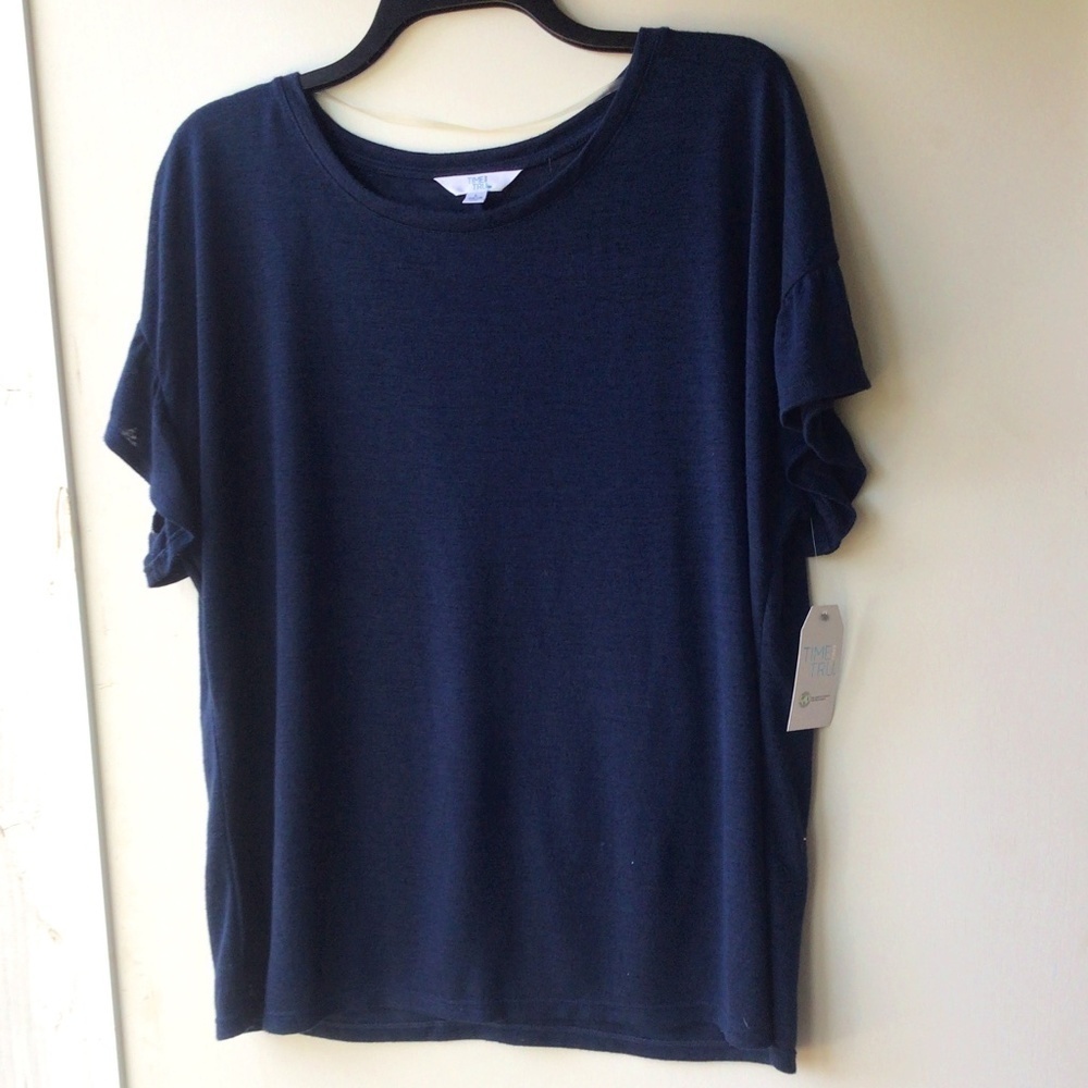 NWT Time and Tru blue blouse. Size Large. C171